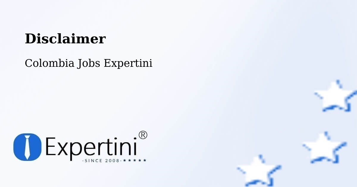 Disclaimer – Cali - Colombia Jobs Expertini